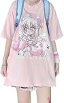 Kawaii Oversized T-Shirt Cute Pink 