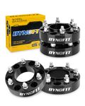 dynofit 6x5.5 Forged 1.5inch Hubcentric Wheel Spacer for 2019-2024 Ford Ranger Xlt Lariat Raptor, 6x139.7 Tire Spacers M12x1.5 Studs 93.1mm Hub Bore for 2021-2024 Ford Bronco(Except Bronco-Sport),4Pcs
