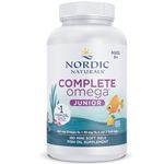 Nordic Naturals, Complete Omega-3 JR, 283mg Omega-3, for Children, Lemon Flavour, with EPA and DHA, 180 Softgels, Soy Free, Gluten Free, Non-GMO