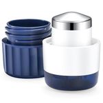 Fullicon 3 in 1 Pill Crusher Fine Powder with Stainless Steel Grinding Head, Pill Grinder for Elderly & Pet, Pill Cutter Splitter with Storage, Ecrase Medicament with Free Brush (Indigo)