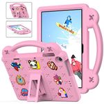 YRH for Lenovo M10 3rd Gen 10.1 inch Case, Kids EVA Shockproof Cover for Lenovo Tab M10 Case TB328FU|TB328XU, with Stand Handle, Hot Pink