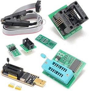 D-FLIFE CH341A 24 25 Series EEPROM Flash BIOS USB Programmer+SOIC8 SOP8 Test Clip+SPI Flash 1.8V Adapter+SOP8 SOIC8 to DIP8 Adapter Socket Converter