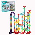 Marble Run for Kids, 113Pcs Marble Maze Building Blocks Toys Game, Educational Construction Building Kit for Kids Birthday, Marble Run Toys for Boys Girls