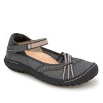 JBU by Jambu Women's Maya Water Ready Mary Jane Flat, Charcoal/Pale Salmon, 9.5