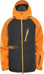 32 thirtytwo Mens Grasser Snow Sport Jacket, Black/Orange '24, XX-L