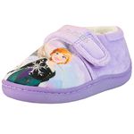 Disney Girls Slippers Frozen Purple 7