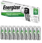 Energizer Rechargeable Battery AA Pack, Recharge Power Plus, 10 Pack, NiMh, Pre-charged Rechargeable Battery AA, Double A 2000mah