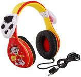 Paw Patrol Marshall Kids Headphones, Adjustable Headband, Stereo Sound, 3.5Mm Jack, Wired Headphones for Kids, Tangle-Free, Volume Control, Foldable, Childrens Headphones Over Ear for School Home, Tra