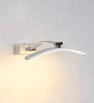12W LED Mirror Light | 12 Inch Dressing Table Light | Bathroom Wall Light | 3-in-1 Color (Cool White, Warm White, Natural White) | Wall-Mounted Vanity Light for Home & Artwork (White Finish)