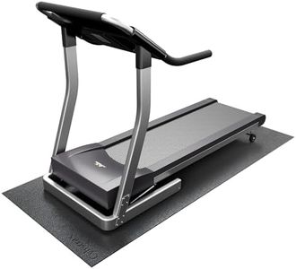 Cybstrax Treadmill Mat, Exercise Equipment Mat for Treadmill, Bike, Elliptical, Yoga - 90" x 40" Non Slip Bike Trainer Mat for Stationary Spin Bike, Workout Floor Protector for Carpet Or Hardwood