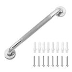 Abimars Bath Grab Bar Handle with Anti Slip Grip 16inch/400 mm, 304 Stainless Steel Bathroom Grab Bar, Shower Safety Handle for Bathtub, Toilet, Bathroom,Kitchen, Stairway Handrail