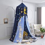 Mengersi Galaxy Bed Canopy Play Tent Mosquito Net,Lovely Castle Hanging House Decoration Reading Nook for Girls Boys