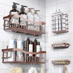 Shower Caddy 5 Pack,Adhesive Shower