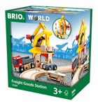 BRIO World Freight Goods Station for Kids Age 3 Years Up - Wooden Railway Train Accessories and Add Ons