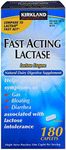 Kirkland Signature Fast Acting Lactase 180 Caplets