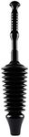 Master Plunger MP1600 1.6 Gallon Low Flush Toilet Plunger with Funnel Nose Design, Black