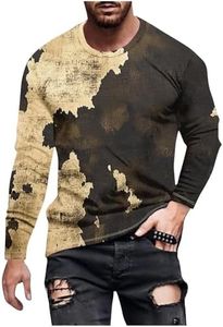 Long Sleeve Shirts for Men Camouflage Hunting Gear Compression Shirt Gym Running Mens Fitness Tactical Vest Biking Football Soccer 08#,Black,Plus Size