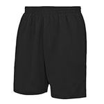 Awdis Just Cool Childrens/Kids Sport Shorts (5-6 Years) (Jet Black)