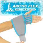Arctic Flex Wrist Ice Pack Wrap - Refreezable Gel Compression Support - Flexible Hot & Cold Brace for Injuries, Rheumatoid, Tendinitis, Swelling & Carpal Tunnel - Reusable for Pain & Muscle Therapy
