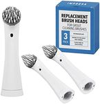 IMPRESA [3 Pack] Shower Cleaning Brush Heads for Rubbermaid Reveal Power Scrubber - Grout Cleaner, Shower Scrubber, Kitchen Brush, Tub Scrubber - All Purpose Electric Brush Cleaner Replacement Head