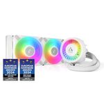 ARCTIC Liquid Freezer III 240 A-RGB - Water Cooling PC, AIO CPU Water Cooler, Intel & AMD, Efficient PWM-Controlled Pump, Fan: 200–2000 RPM, LGA1851 und LGA1700 Contact Frame - White