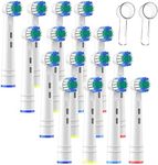 16 Packs Replacement Toothbrush Heads Compatible with Oral-B Electric Toothbrush Heads Refills, Precision Clean Brush Heads Fit most Oral-B Handlers with Protective Covers.