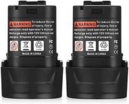 Powerextra 2 Pack 10.8v 3600mAh Li-ion Replacement Battery Compatible with Makita BL1013 Makita BL1014 Battery 194550-6 194551-4 195332-9