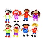 8-Piece Happy Kids Hand Puppets Set