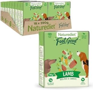 Naturediet - Feel Good Wet Dog Food, Natural and Nutritionally Balanced, Lamb, 390g (Pack of 18)
