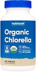 Nutricost Organic Chlorella 500mg, 240 Tablets - Gluten Free, Non-GMO