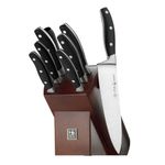 HENCKELS Forged Contour 9 Piece Kitchen Knife Set with Block- Stainless Steel, Ultra Sharp Blades, Knife Block Set, Dishwasher Safe