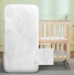 Sapphire Collection Anti-Bacterial Baby Junior,Toddler Cot, Cot Bed Foam Mattress with Breathable Zip Cover (90X50X7cm)