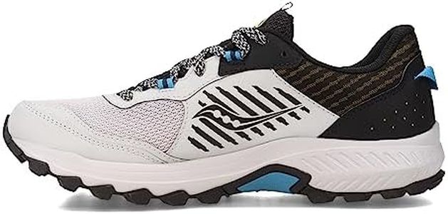 Saucony Mens Excursion Tr15 Trail Running Shoe, Fog/Black/Topaz, 11