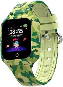 Turet Smart Watch for Kids, Phone Watch for Girls and Boys with Camera, Games, Recorder, Phone Book, SMS, Sim Enabled 2-Way Calling Kids Smartwatch, No GPS - No App (Green)