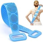 KOKSI Silicone Body Scrubber - Scrub Brush for Back, Shower, Massages, Cleans, Exfoliates and Invigorates