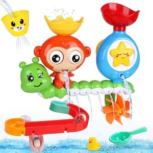 BBLIKE 14 pezzi Giochi Bagnetto - Giochi per Bagnetto Bagno Ventose Giocattolo con pista da cascata