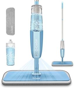Stainless Steel Microfiber Floor Cleaning Spray Mop with Removable Washable Cleaning Pad and Integrated Water Spray Mechanism,360 Degree Easy Floor Easy Cleaning NJ2(Multicolour)