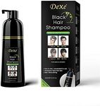 Instant Black Hair Shampoo 14.1 fl oz (400 ml), gentle botanical formula - ammonia free - unisex hair color shampoo - quick and easy - 100% white hair coverage - lasts 30 days 3-in-1 black hair color (Bottle)