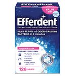 Efferdent Original Anti-Bacterial Denture Cleanser (Tablets, 126 Count)