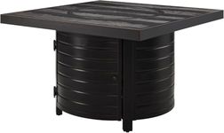 Aspect Living Square LPG/NG Gas Fire Pit Table 55K BTU w/Burner Lid, Cover, Fire Glass #65154