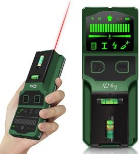 NOTANY Stud Finder Wall Scanner - 7-in-1 Electronic Wall Stud Detector, Detects Wood, Metal, AC Power, Joists, Pipes with LCD Display, Laser & Bubble Level Ruler