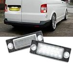 Bynome LED License Number Plate Light Lamps 2835 SMD with Canbus Error Free For V-W Caddy Golf J-etta P-assat 3C B6 T5 7H 7J T-ouran 1T1 1T2 1T3 T6