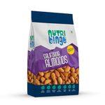 NUTRI BINGE 100% Natural Premium California Dried Almonds |200 g| Premium Badam | Resealable Pouch | Rich in Protein & Fibre | Boost Immunity | Gluten Free