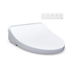 TOTO® WASHLET® KS5 Electronic Bidet Toilet Seat with Instantaneous Water Heating, Self-Cleaning Wand and Heated Seat, Elongated, Cotton White - SW3216#01
