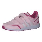 adidas Unisex Kids VS Switch 3 Trainers, Clear Pink/Ftwr White/Lucid Fuchsia, 2 UK