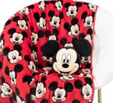 Jay Franco Disney Mickey Mouse Funny Faces Nogginz Set - 40 x 50 Inch Lightweight Travel Throw Blanket & Pillow - Kids Super Soft 2 Piece Bedding Set