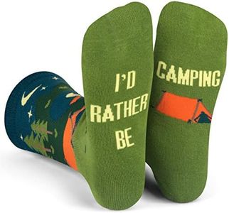 Funny Socks for Hunting and Fishing - Gifts for Men who Love to Hunt and Fish Stocking Stuffer Idea, Camping, One size