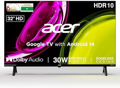 Acer 80 cm (32 inches) Ultra I Series HD Smart LED Google TV AR32HDJGU2841BD (Black)