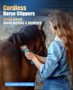 oneisall Cordless Horse Clippers – Rechargeable Grooming Trimmer