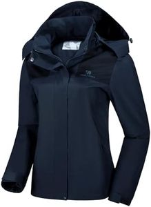 CAMELSPORTS Women's Rain Jacket Waterproof Hooded Windbreaker Windproof Lightweight Shell Raincoat for Outdoor Hiking